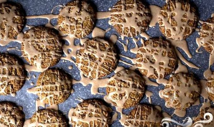 Овсяное печенье с глазурью