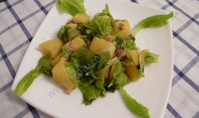 Картофельный салат простой и быстрый