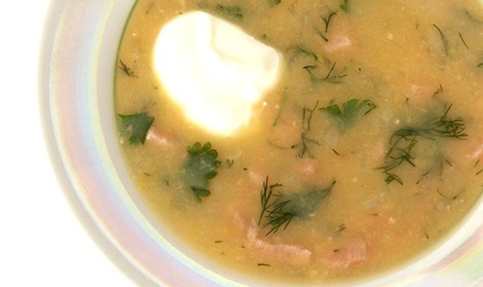 Гороховый суп с ветчиной