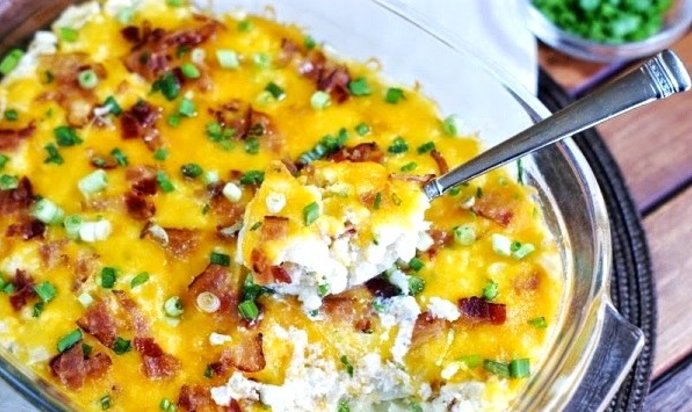 Цветная капуста, запеченная с сыром