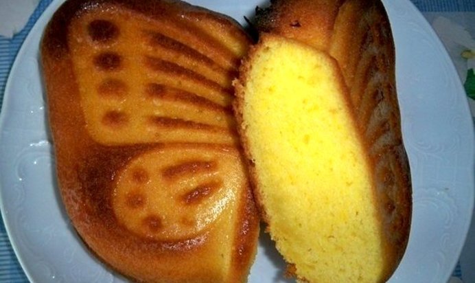 Апельсиновый кекс на скорую руку