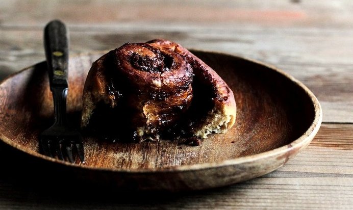 Кофейные роллы с нутеллой