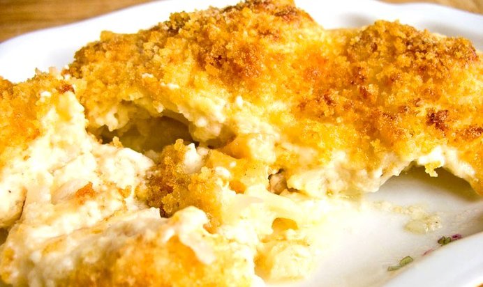 Цветная капуста в соусе бешамель