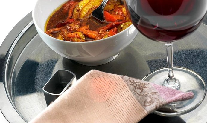 Салат из печеных перцев с бальзамическим уксусом