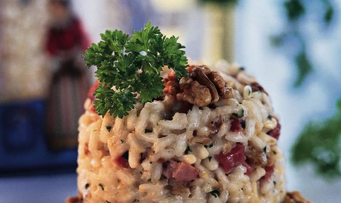 Ризотто с грецкими орехами