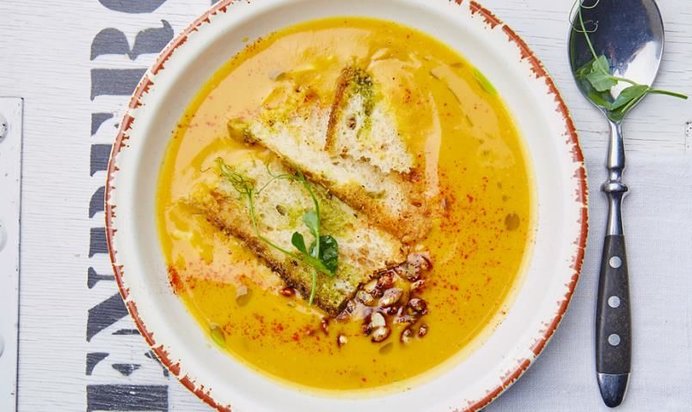 Гороховый суп с копченым окороком