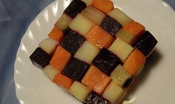 Овощной салат «Кубик»