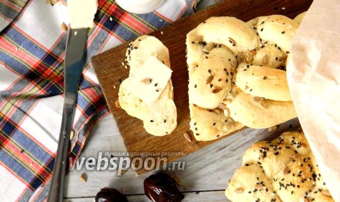 Французский батон с семечками