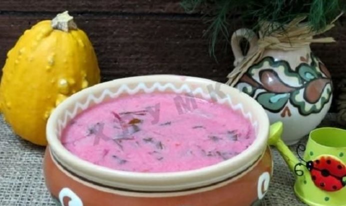 Борщ с грибами и черемшой