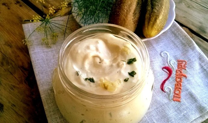 Соус Тартар с солеными огурцами