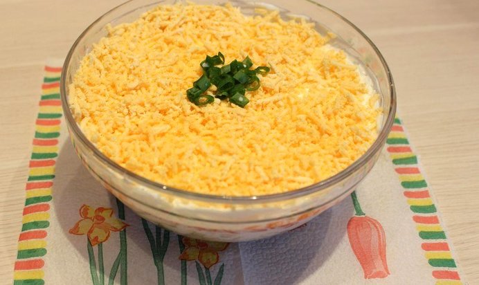 Мимоза из печени трески