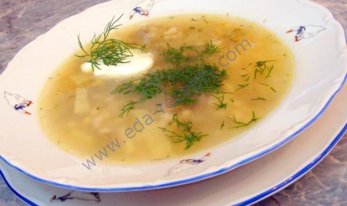 Рассольник мясной с говяжьими почками