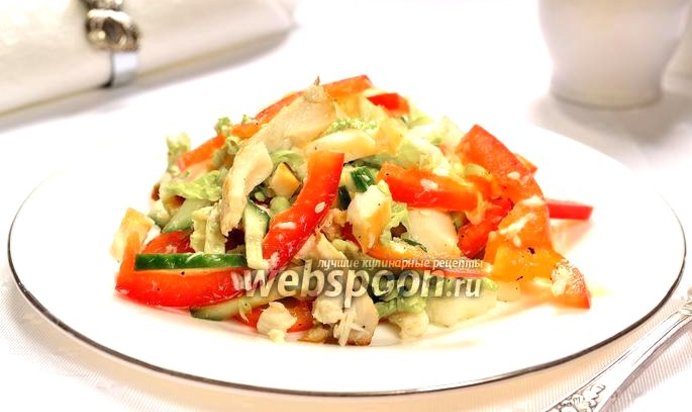 Салат с угрём