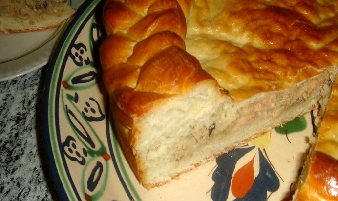 Пирог с камбалой
