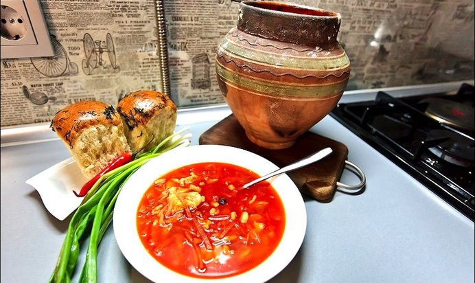 Борщ по-деревенски