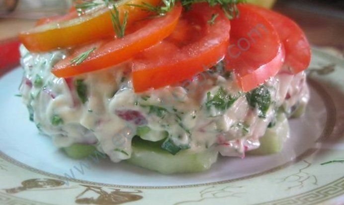 Весенний витаминный салат