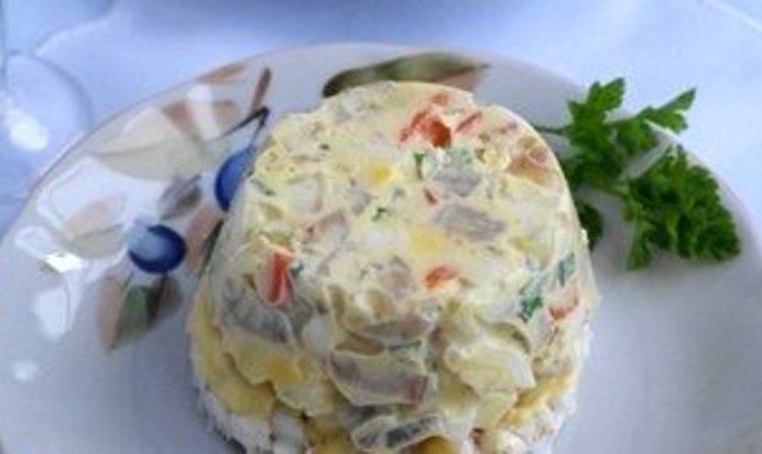 Салат без майонеза на Новый год