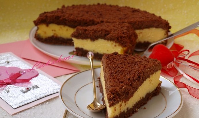 Творожный торфяной пирог