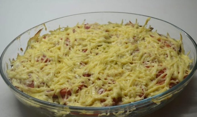 Запеканка под соусом бешамель