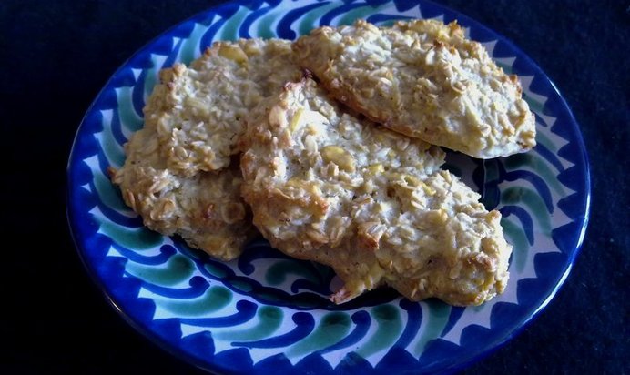 Яблочно-медовое овсяное печенье