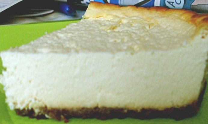 Низкокалорийный чизкейк с ванилью