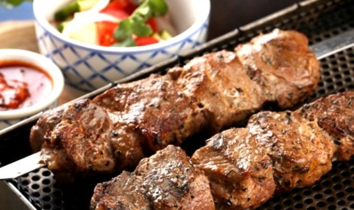 Шашлык из телятины в кефире