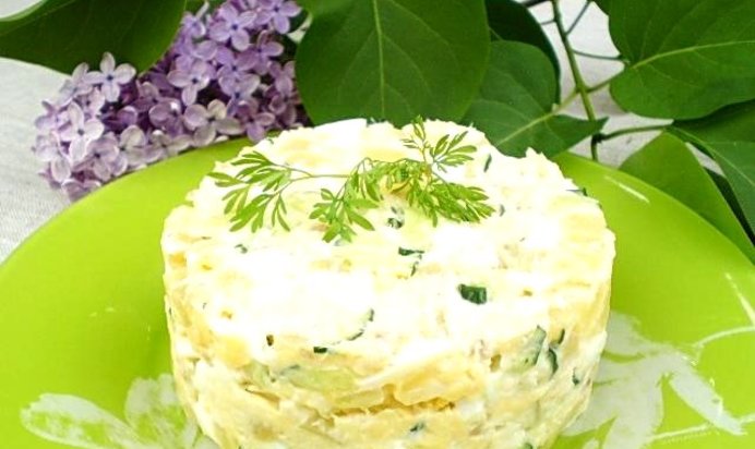 Рыбный салат с хеком