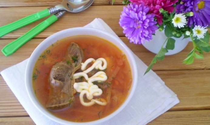 Борщ из утки