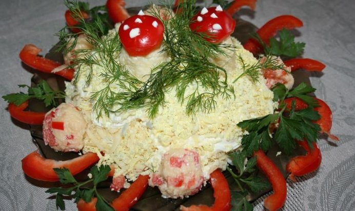 Салат Солнечная поляна