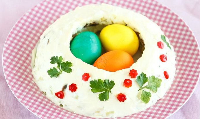 Салат Пасхальный венок