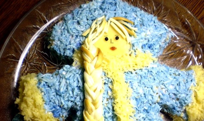 Салат Снегурочка