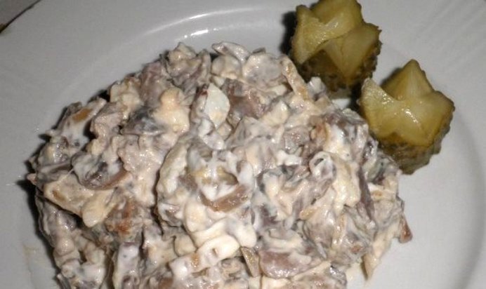 Салат из пупков куриных