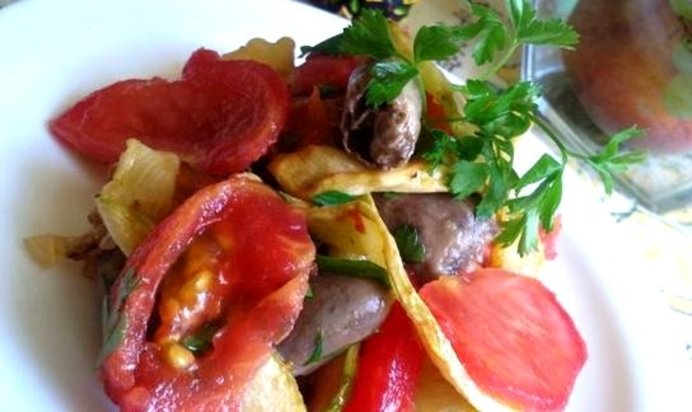 Салат из помидоров и моркови