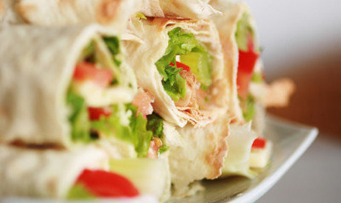 Роллы из овощей в лаваше