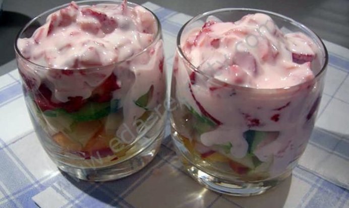 Фруктовый салат с йогуртом