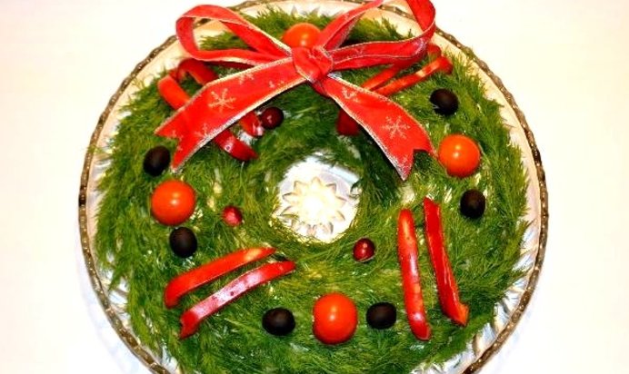 Салат Рождественский венок