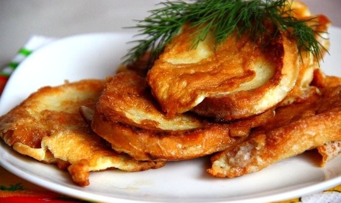 Сырные гренки