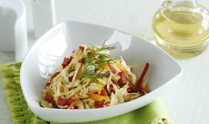 Острый капустный салат