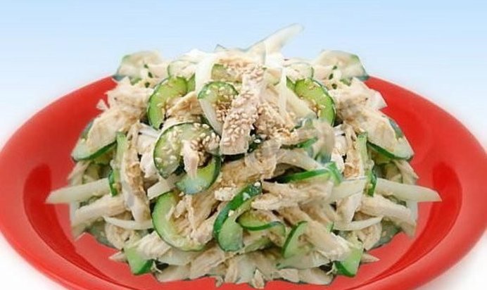 Корейский салат из курицы