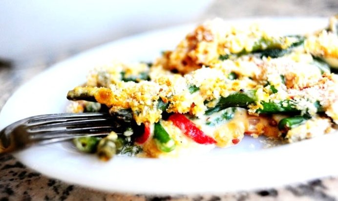 Фасолевая запеканка