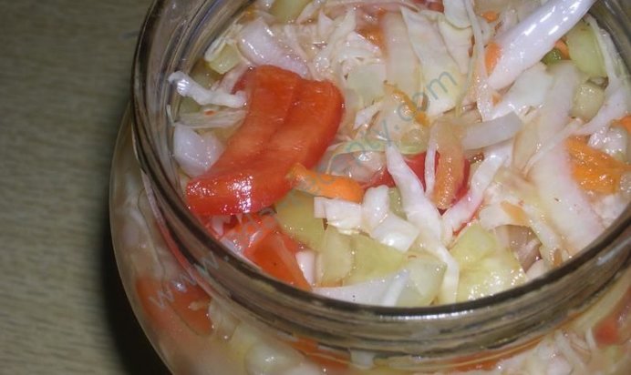 Витаминный салат впрок на зиму