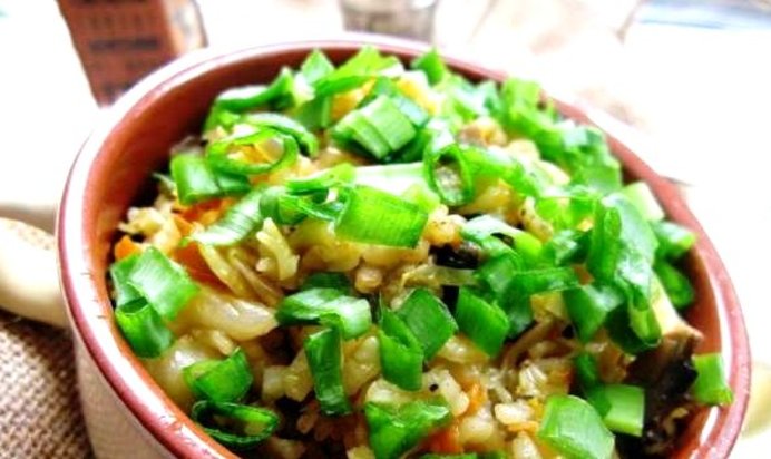 Постные ленивые голубцы