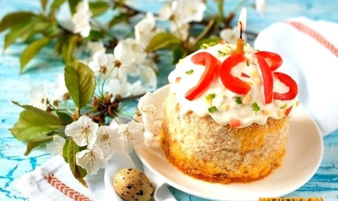 Салат «Пасхальный кулич»