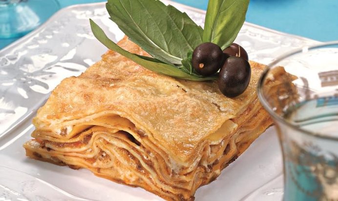 Лазанья с уткой и розмарином