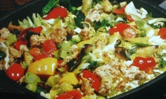 Капустная запеканка с мясом