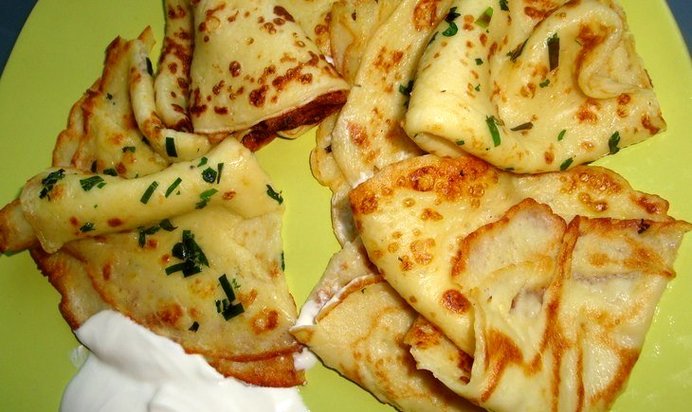 Тонкие картофельные блинчики