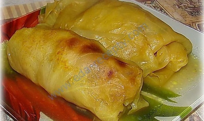 Постные голубцы с грибами