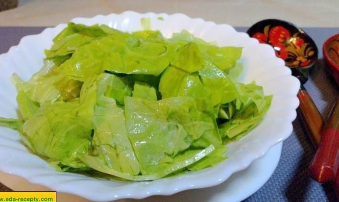 Салат айсберг с оливковым маслом