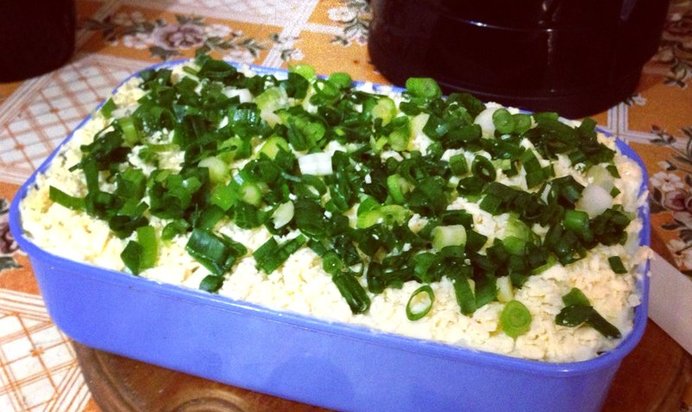 Салат «Мимоза» легкий