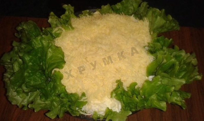 Салат Нежный с ветчиной